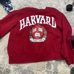 red short harvard shirt